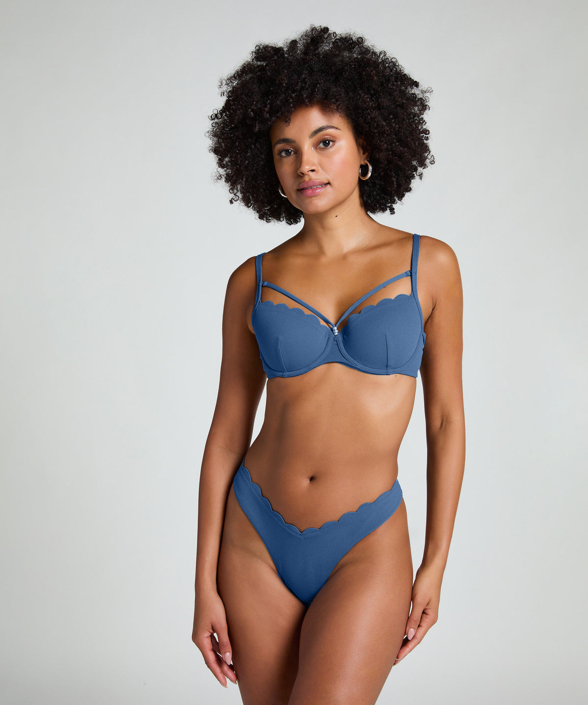 HUNKEMÖLLER Scallop Padded Bikini Top