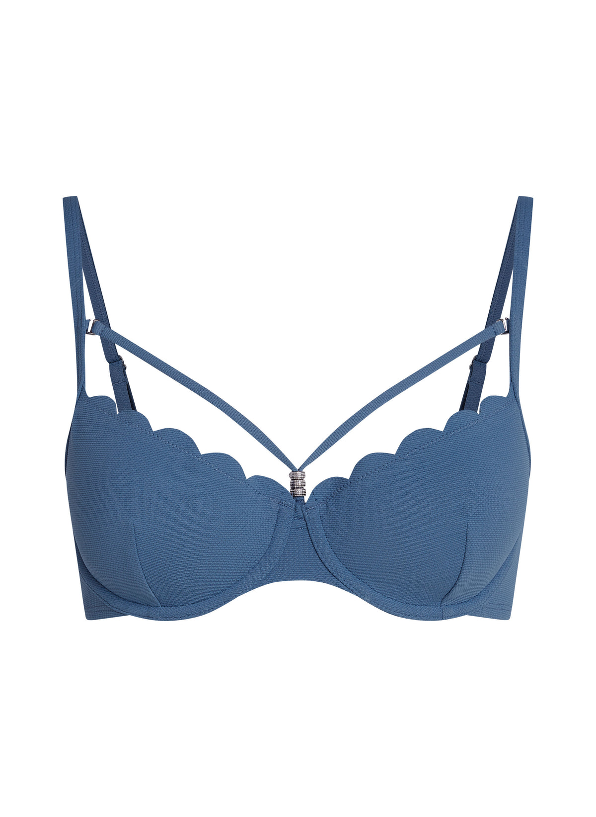HUNKEMÖLLER Scallop Padded Bikini Top