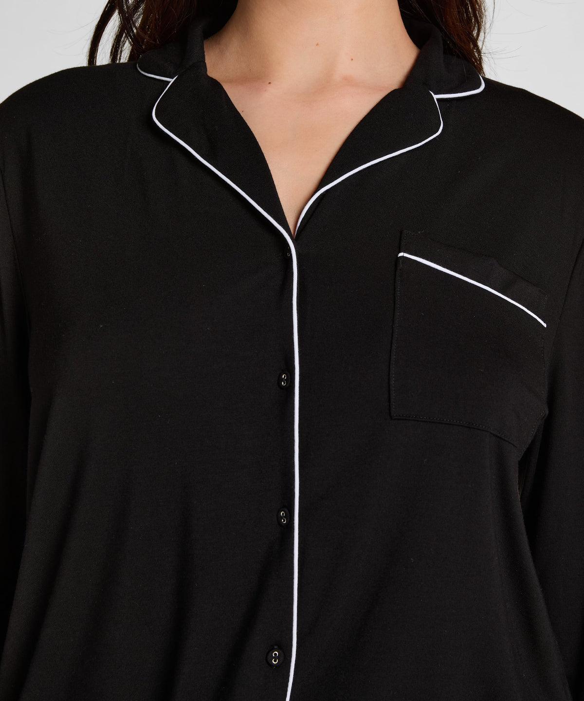 Essential Jersey Long-Sleeved Jacket - Black