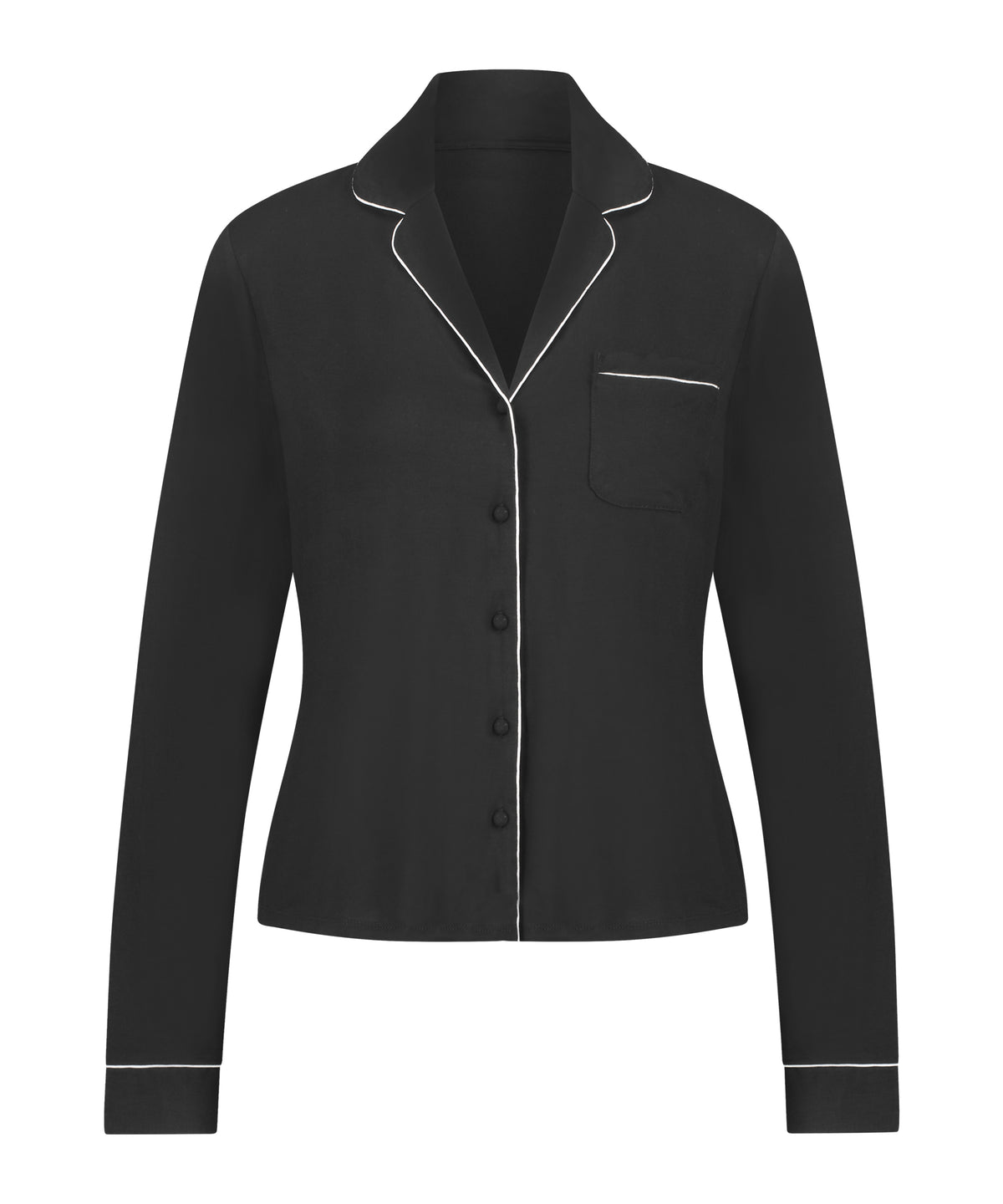 Essential Jersey Long-Sleeved Jacket - Black