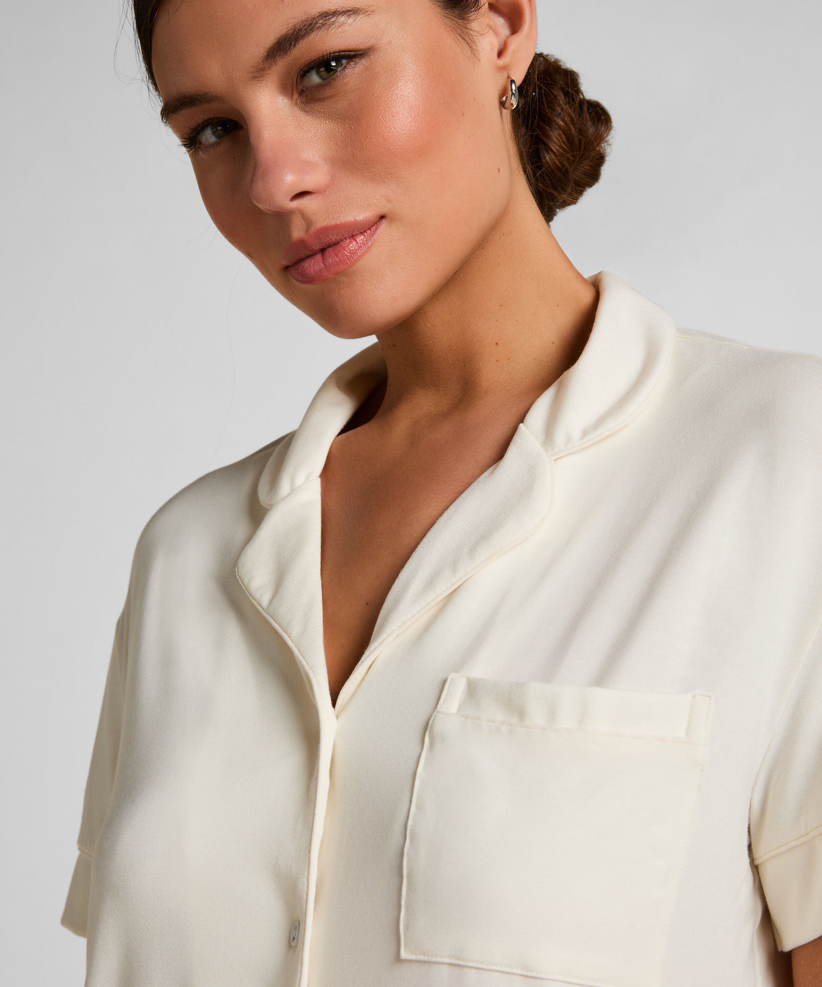 HUNKEMÖLLER Essential Short-Sleeve Jersey Pajama Shirt