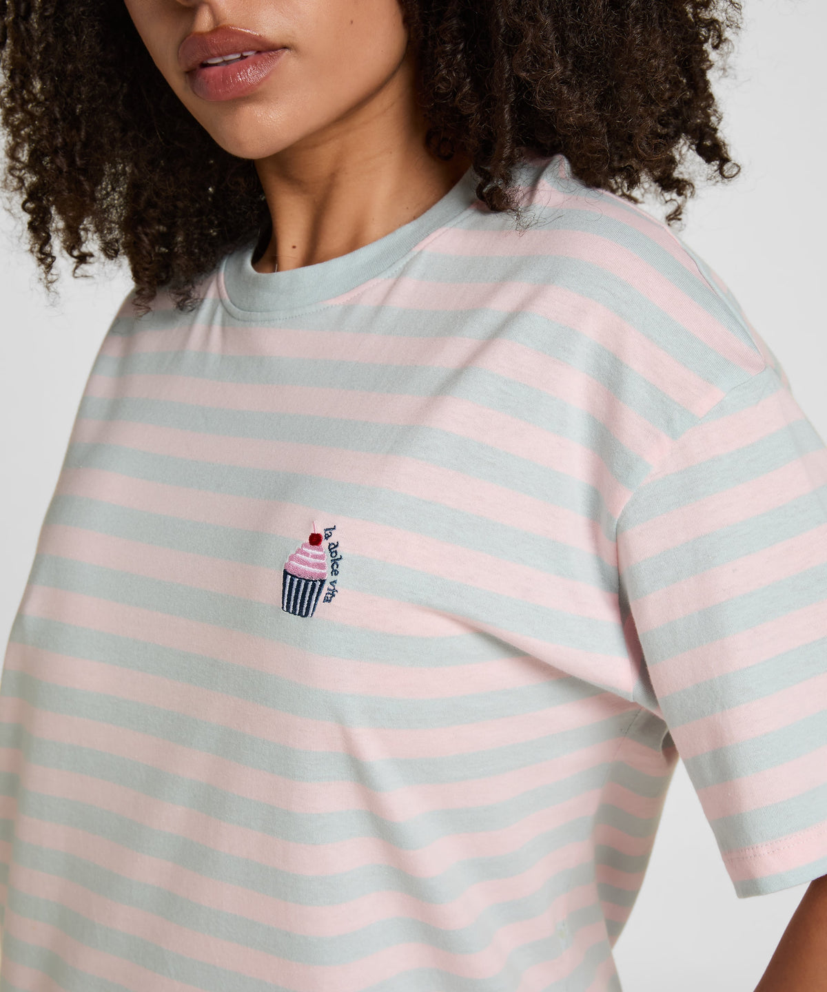 Round Neck Nightshirt - Blue