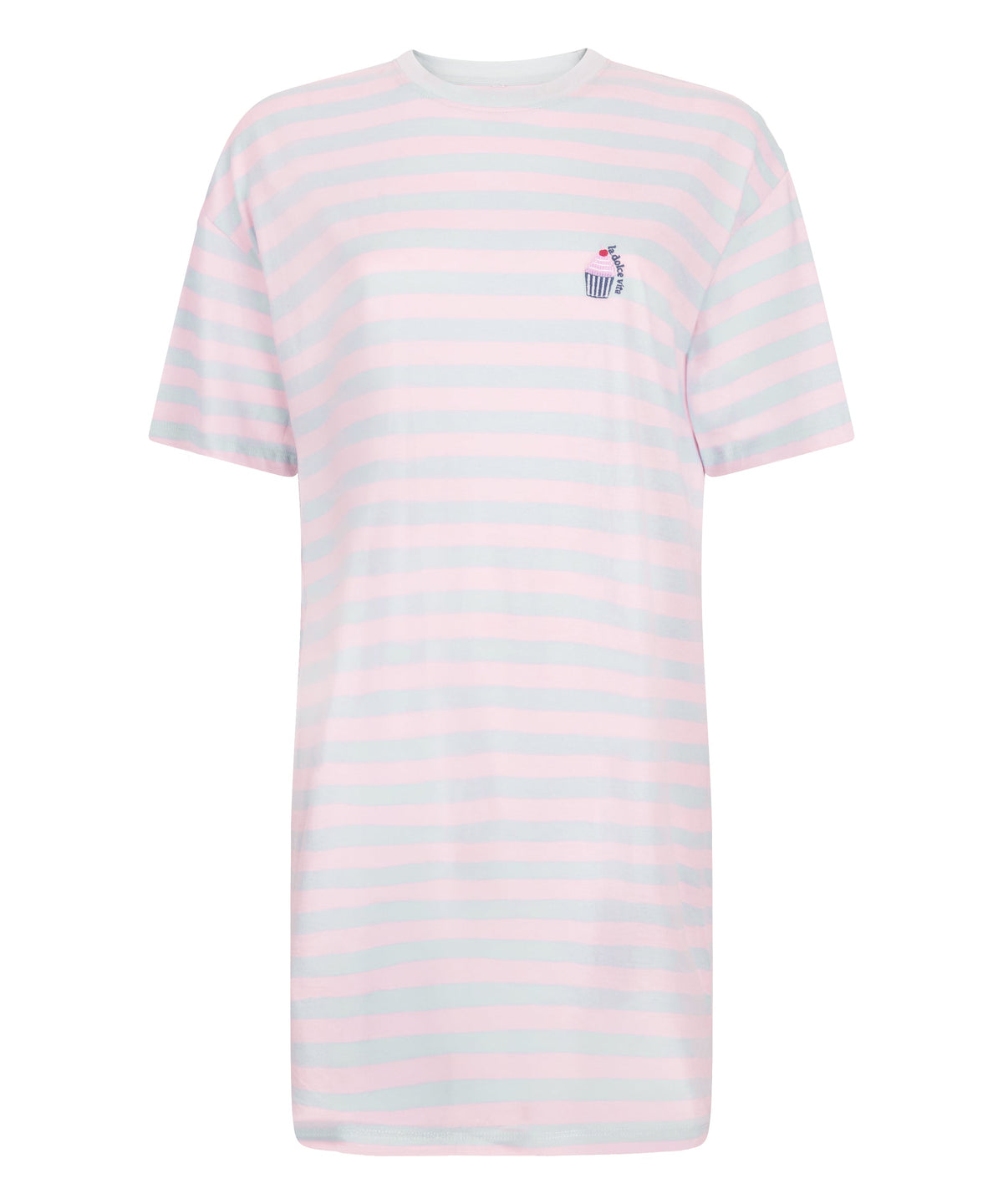 Round Neck Nightshirt - Blue