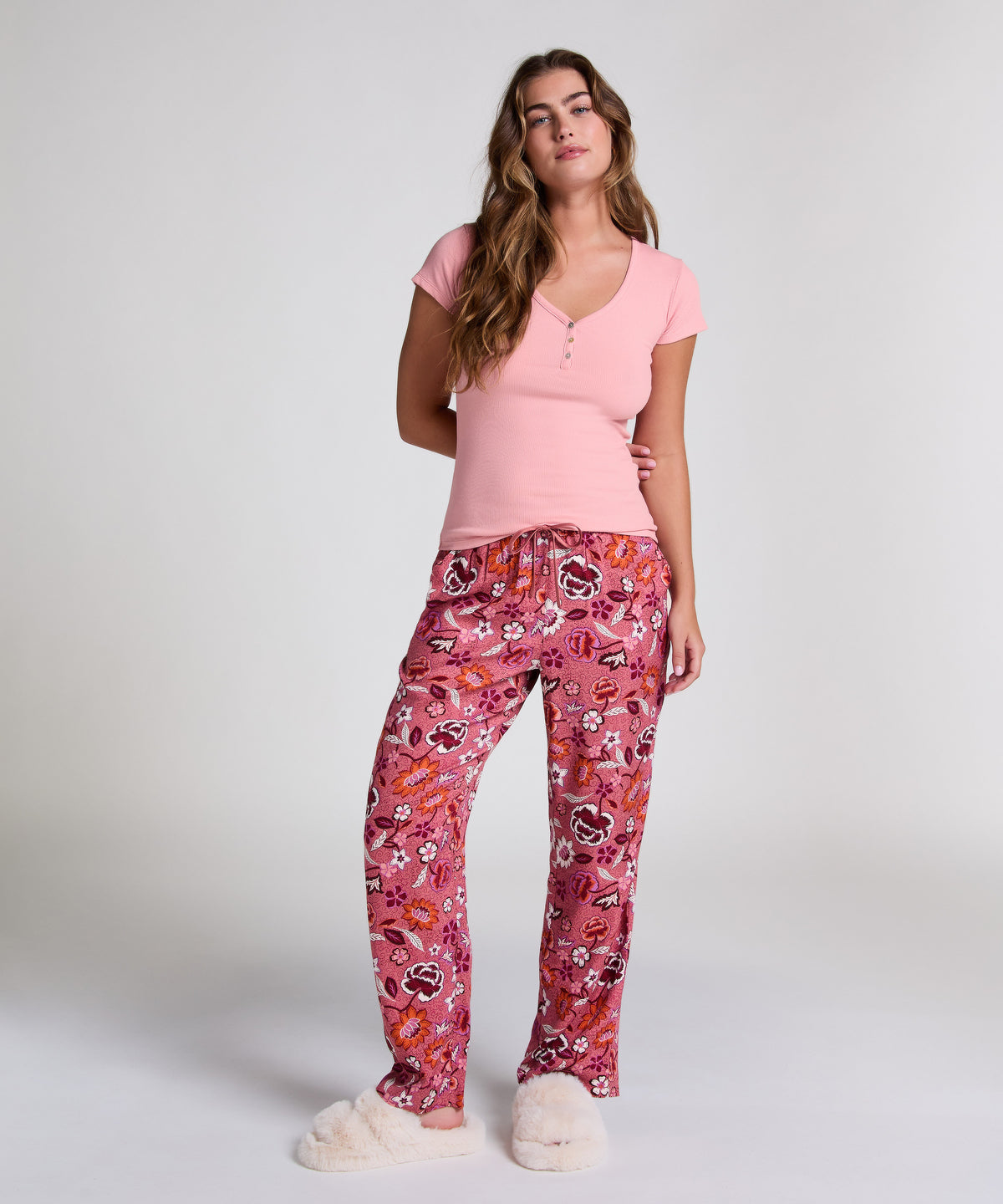 HUNKEMÖLLER Henley short sleeved pyjama top
