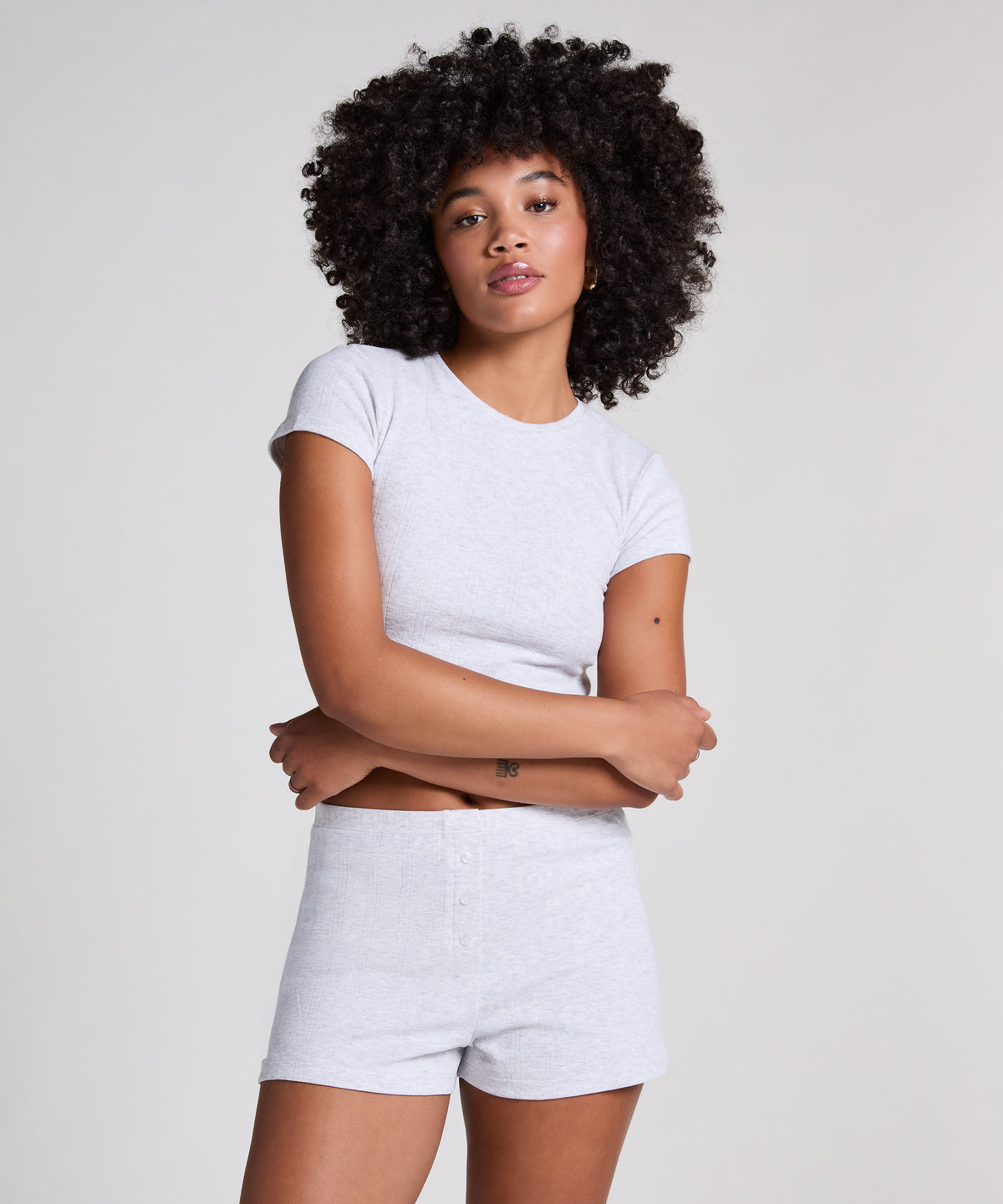 HUNKEMÖLLER Pointelle shorts