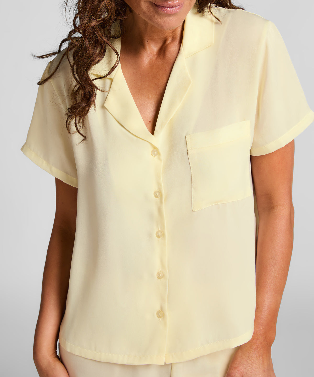 HUNKEMÖLLER Satin Short-Sleeved Jacket