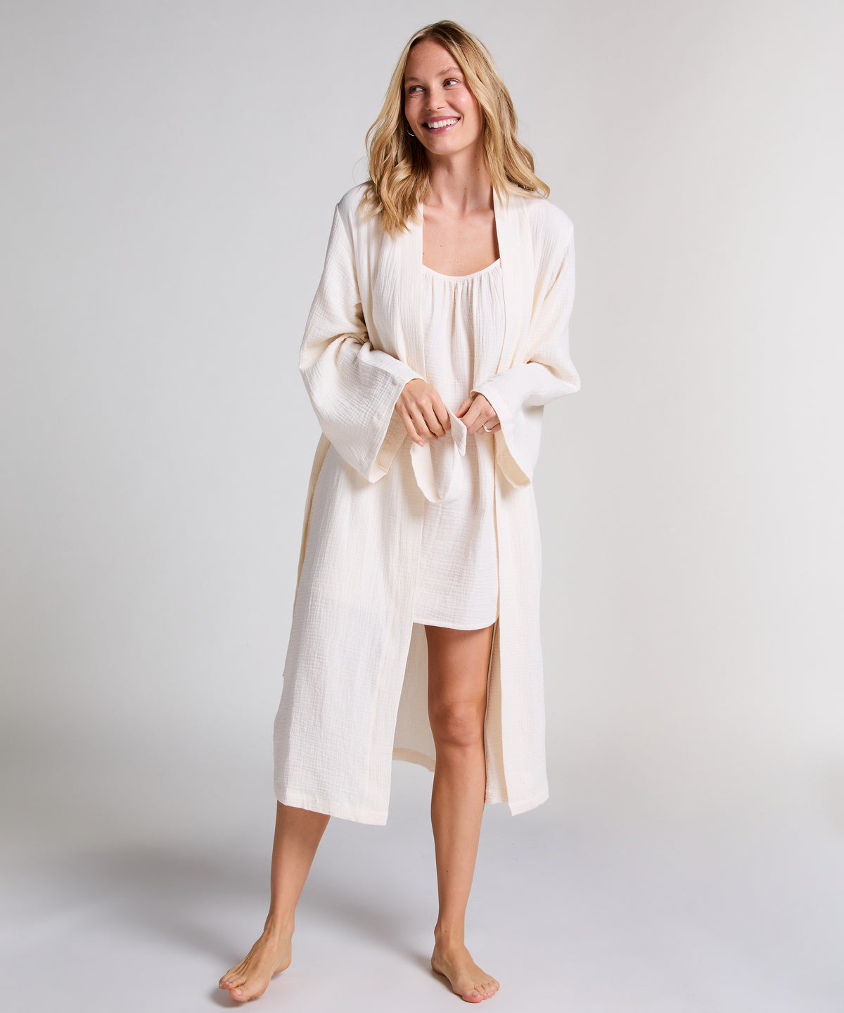 HUNKEMÖLLER Muslin Robe Long