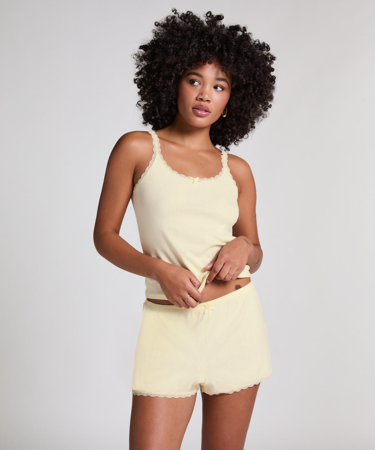 HUNKEMÖLLER Pointelle Shorts