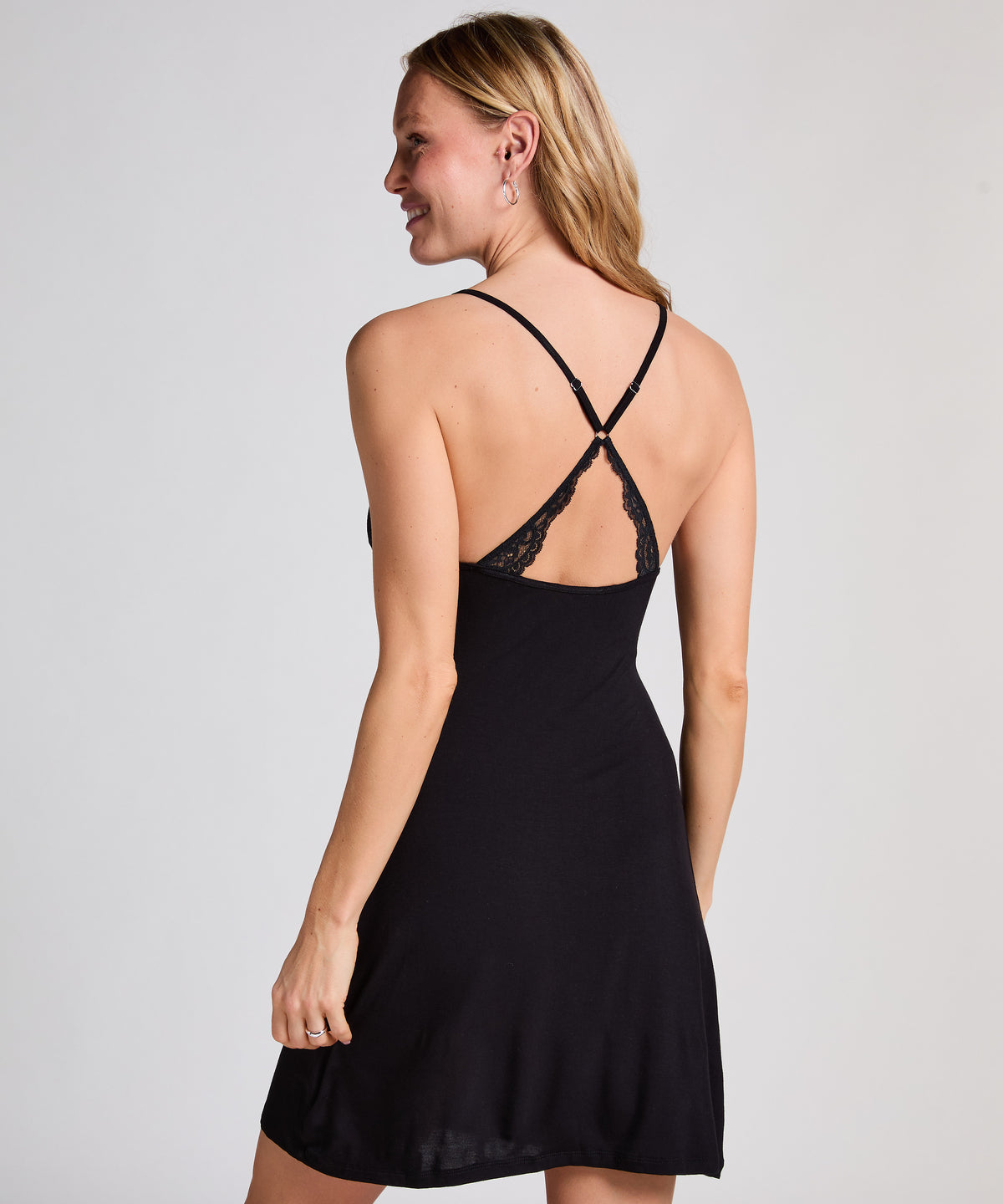 HUNKEMÖLLER Jersey Lace Back Slipdress