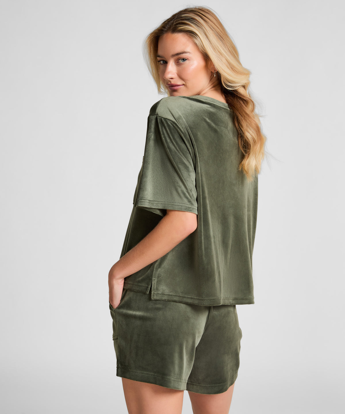 HUNKEMÖLLER Top Velours Pocket