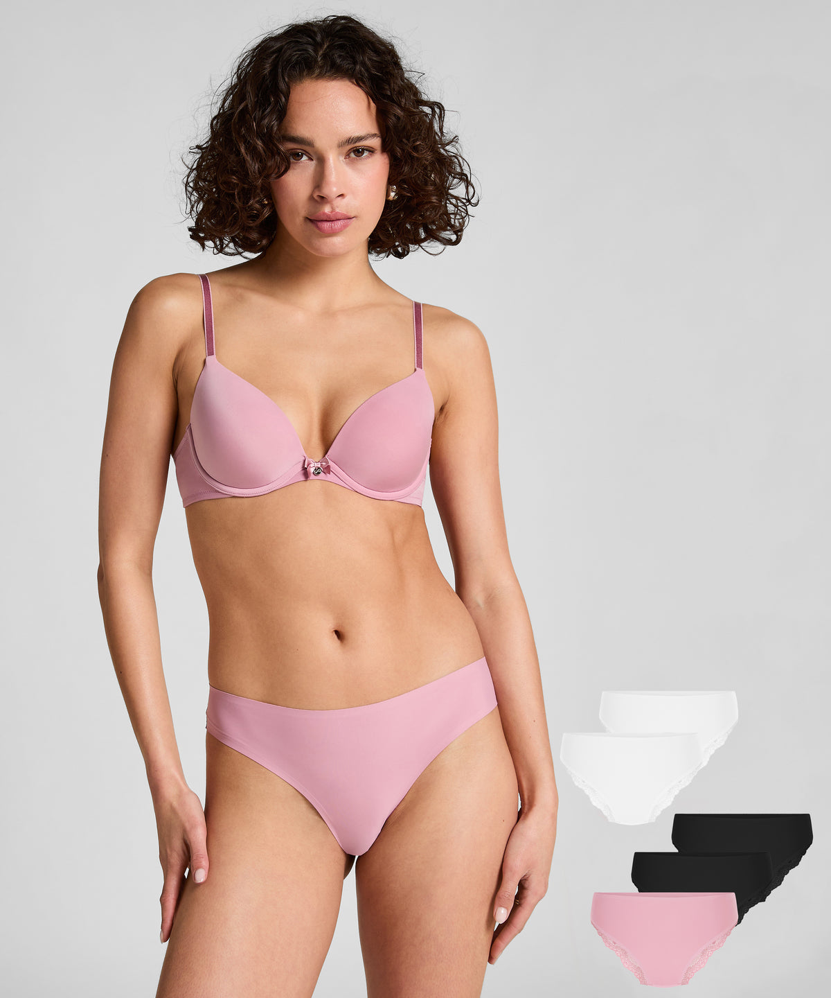 HUNKEMÖLLER 5-pack Invisible Lace Back Brazilian