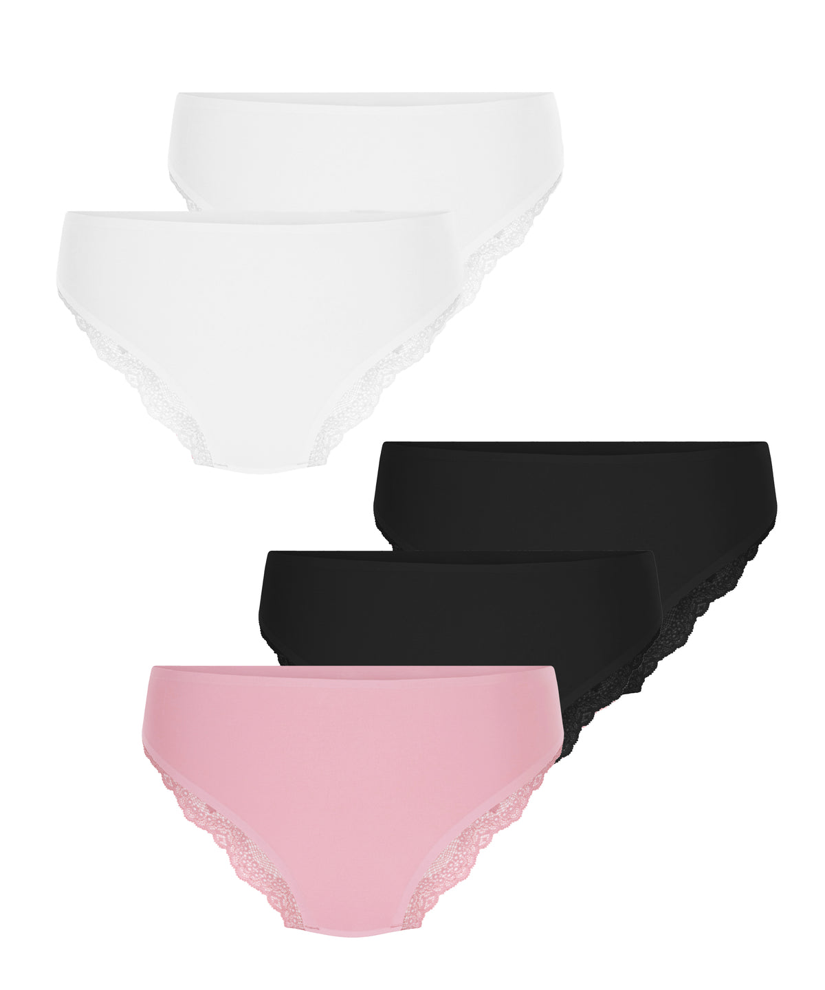 HUNKEMÖLLER 5-pack Invisible Lace Back Brazilian