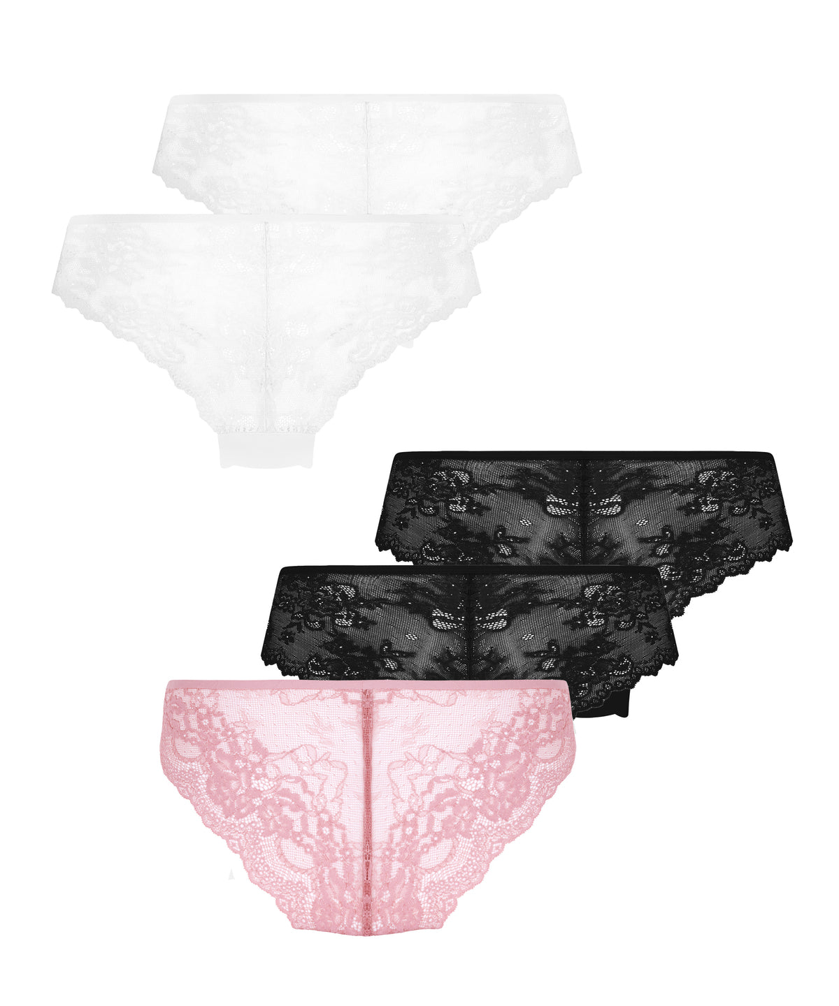 HUNKEMÖLLER 5-pack Invisible Lace Back Brazilian