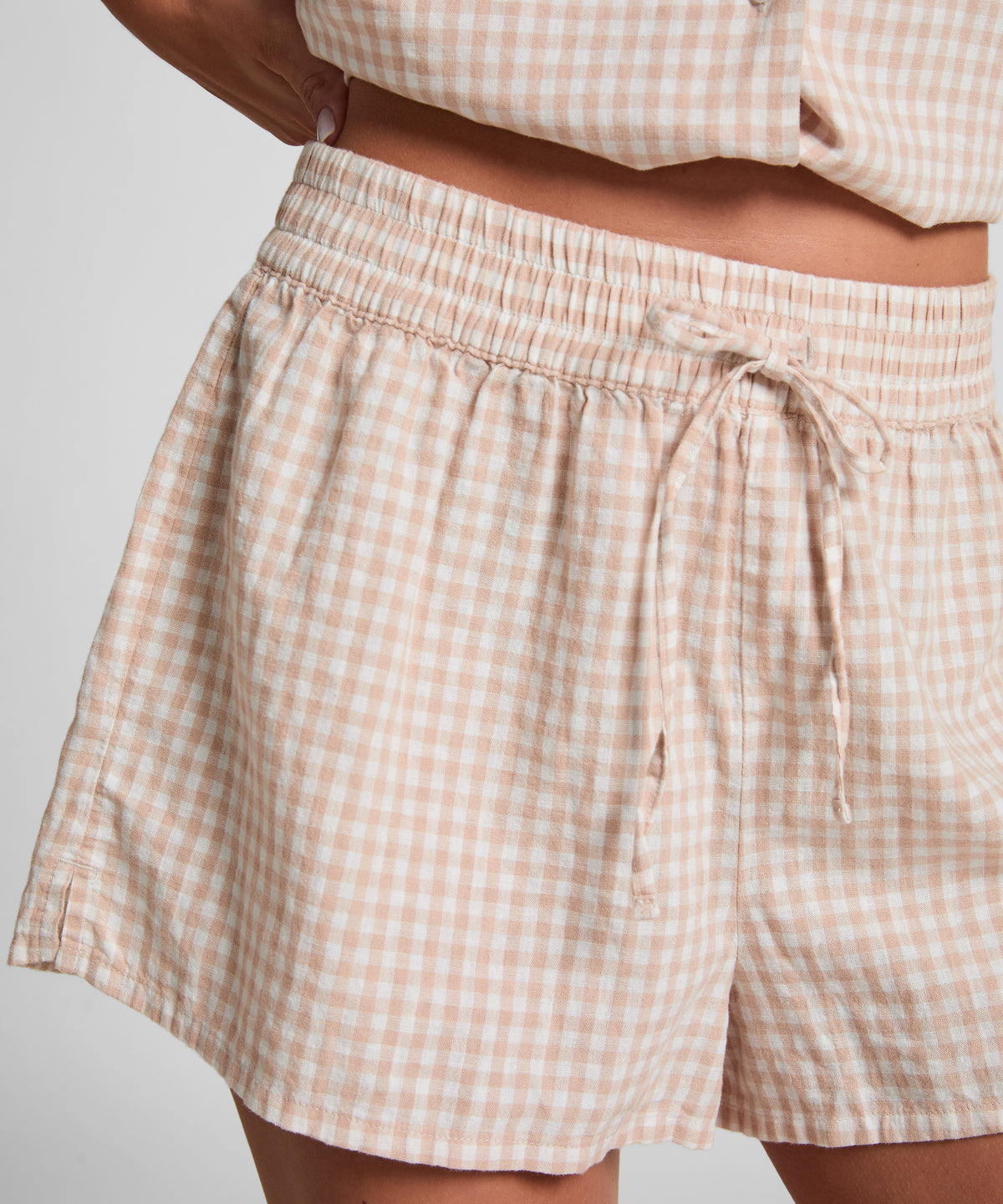 HUNKEMÖLLER Short Linen Check