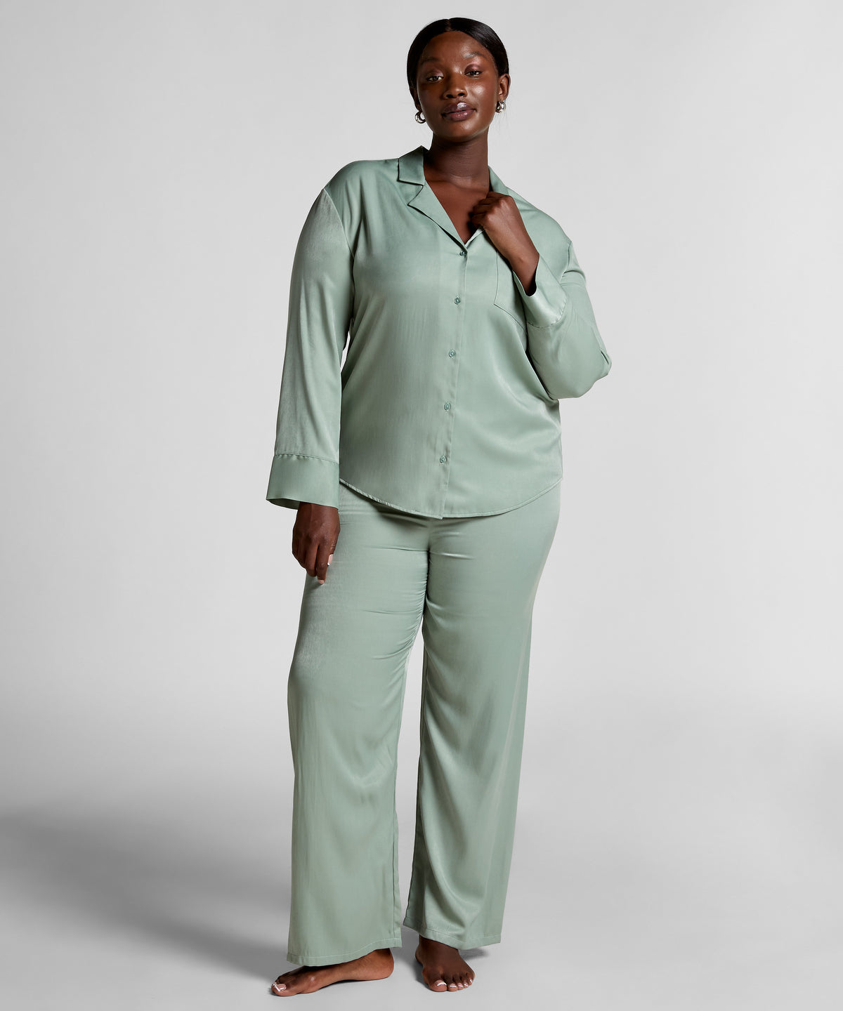HUNKEMÖLLER Ayla Satin Long-Sleeved Jacket