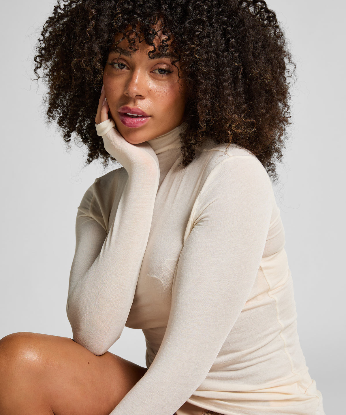 HUNKEMÖLLER super soft Turtleneck Shirt with Cashmere