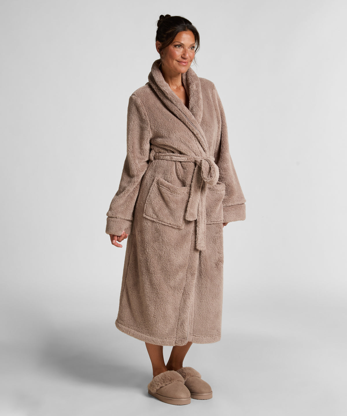 HUNKEMÖLLER Long Fleece Bathrobe