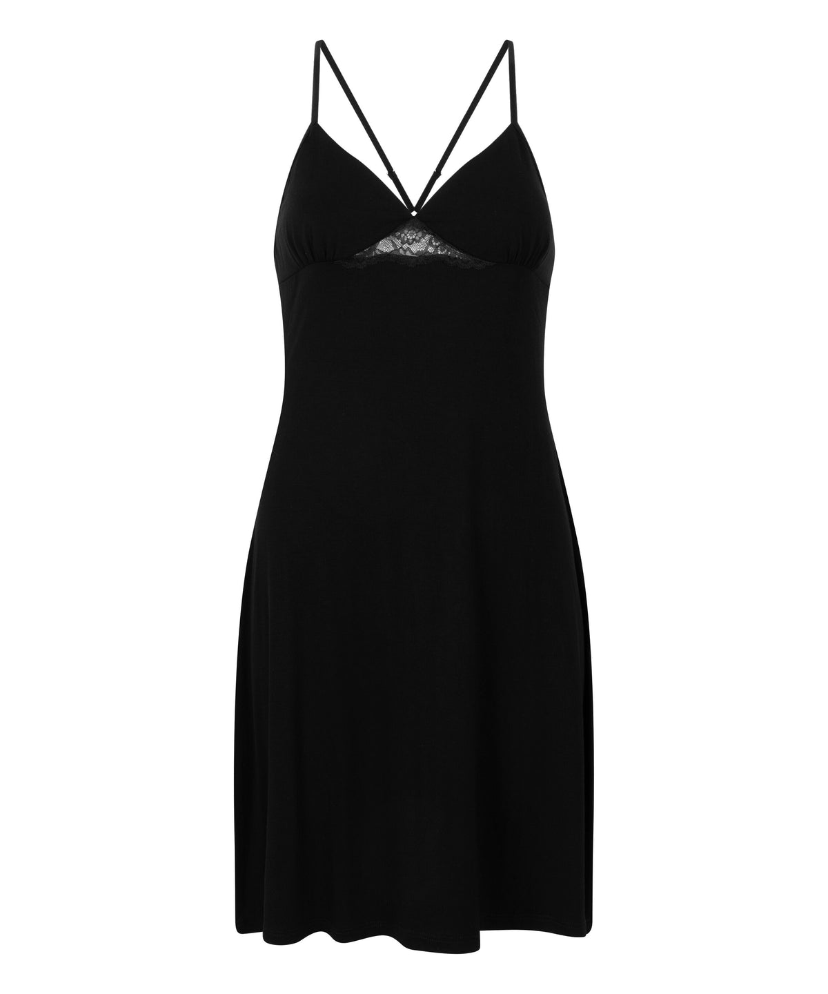 HUNKEMÖLLER Jersey Slip Dress with Lace Back