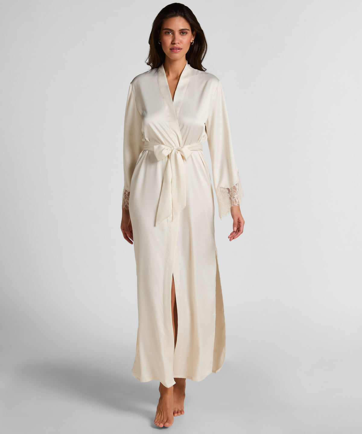 HUNKEMÖLLER KIMONO LONG SATIN LACE VALERIE