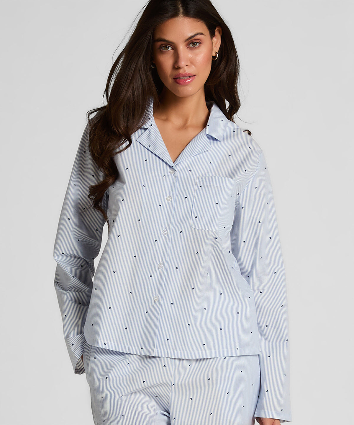 HUNKEMÖLLER JACKET LS COTTON STRIPE HEART