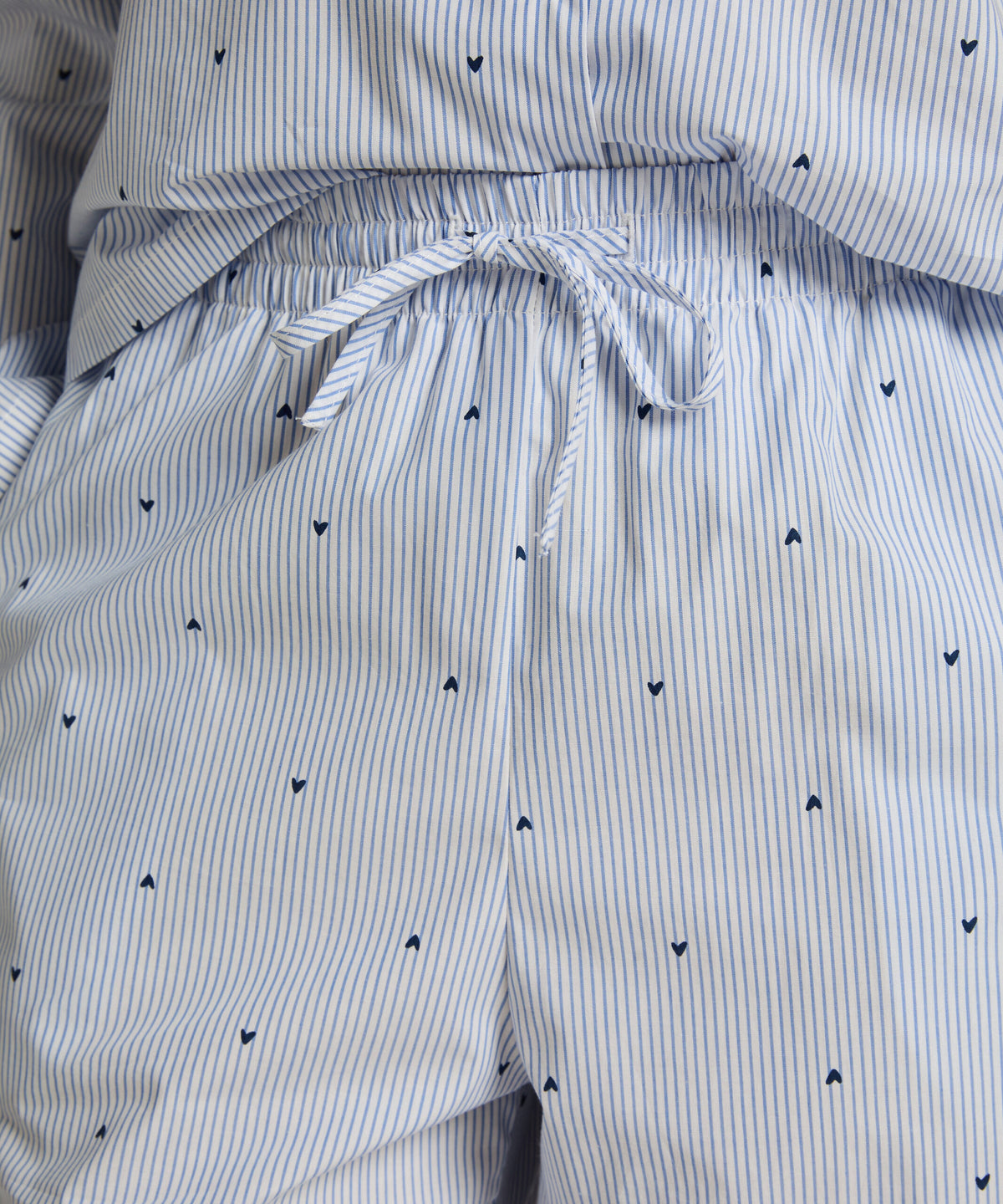 HUNKEMÖLLER PANT WOVEN CO STRIPE HEARTS