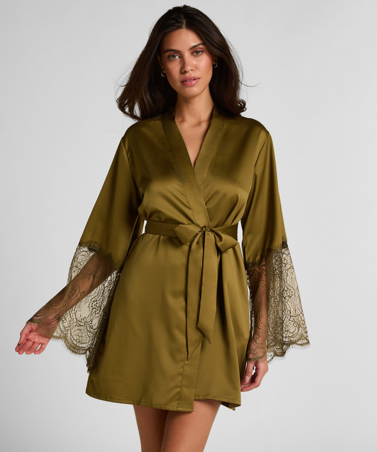 HUNKEMÖLLER KIMONO SATIN LACE