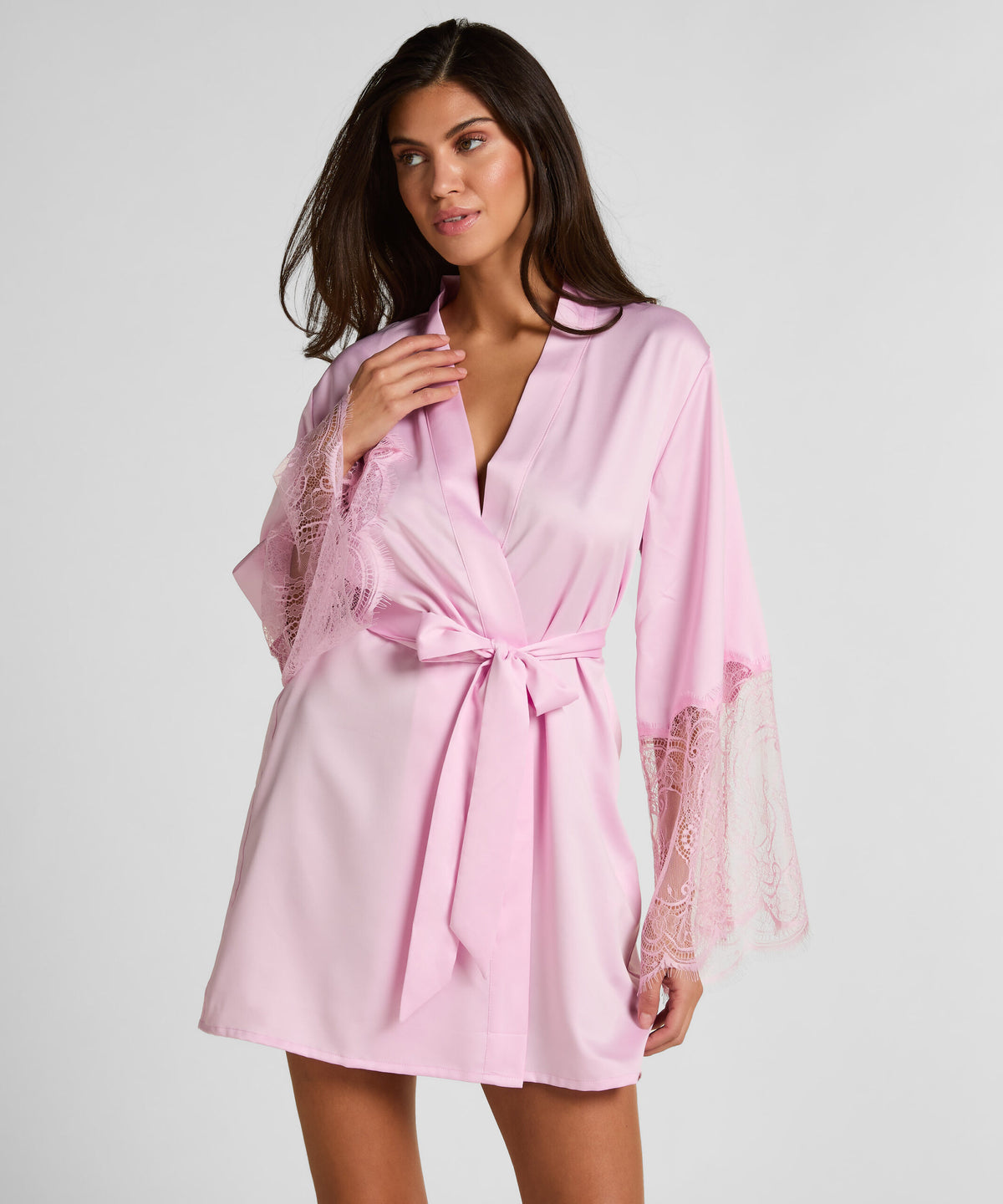 HUNKEMÖLLER KIMONO SATIN LACE