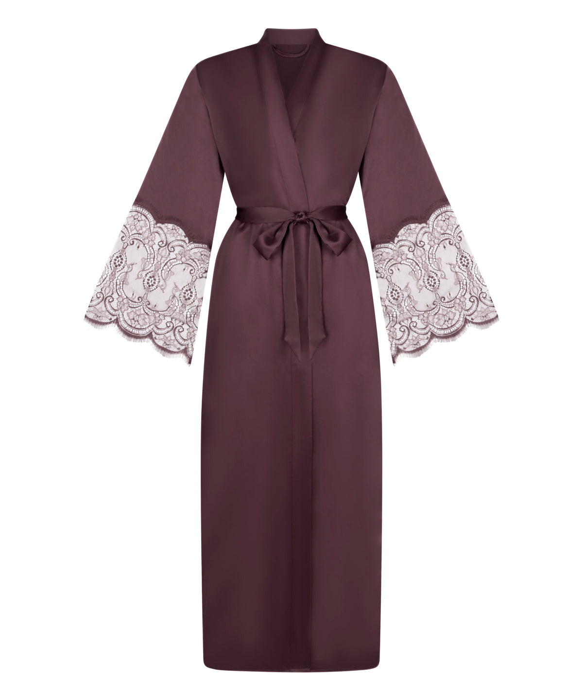 HUNKEMÖLLER KIMONO LONG SATIN LACE