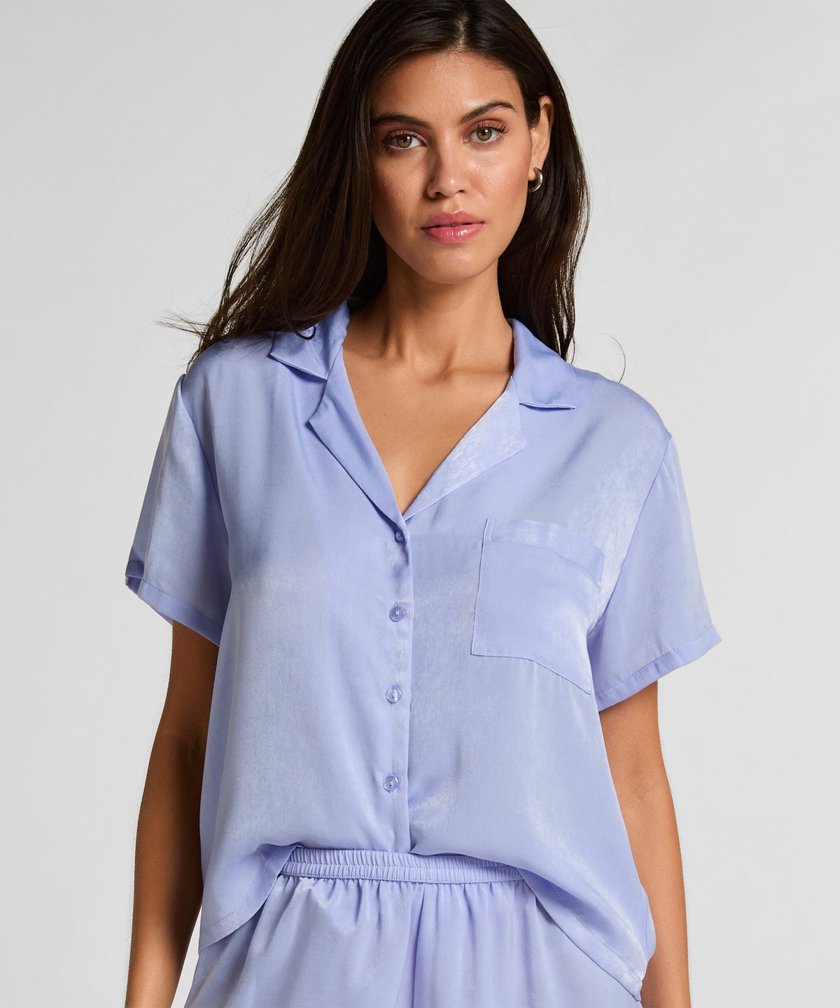 HUNKEMÖLLER Satin Short-Sleeved Jacket