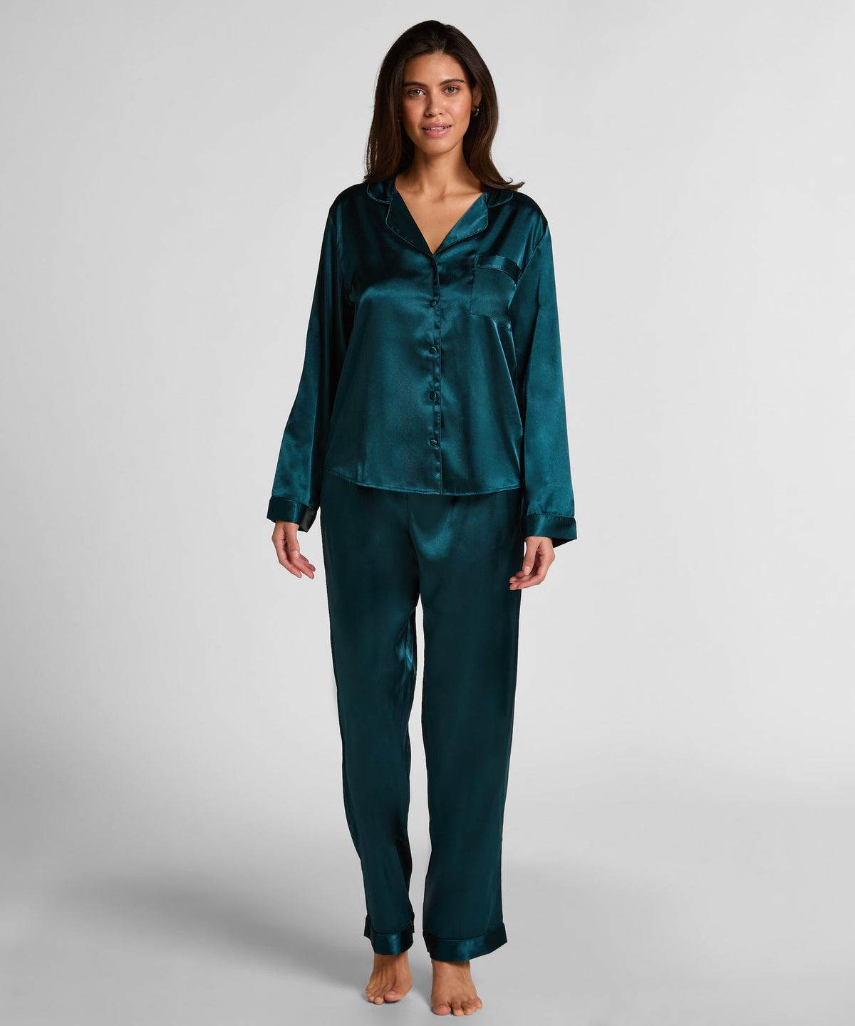 HUNKEMÖLLER Pyjama Set Shiny Satin