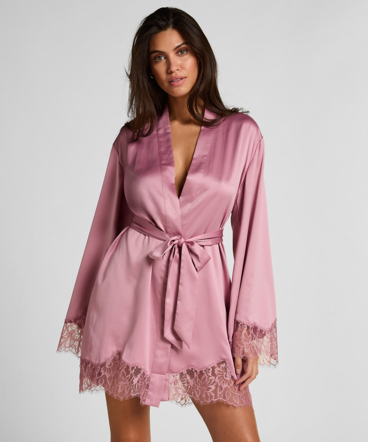 HUNKEMÖLLER KIMONO SATIN LACE VALERIE