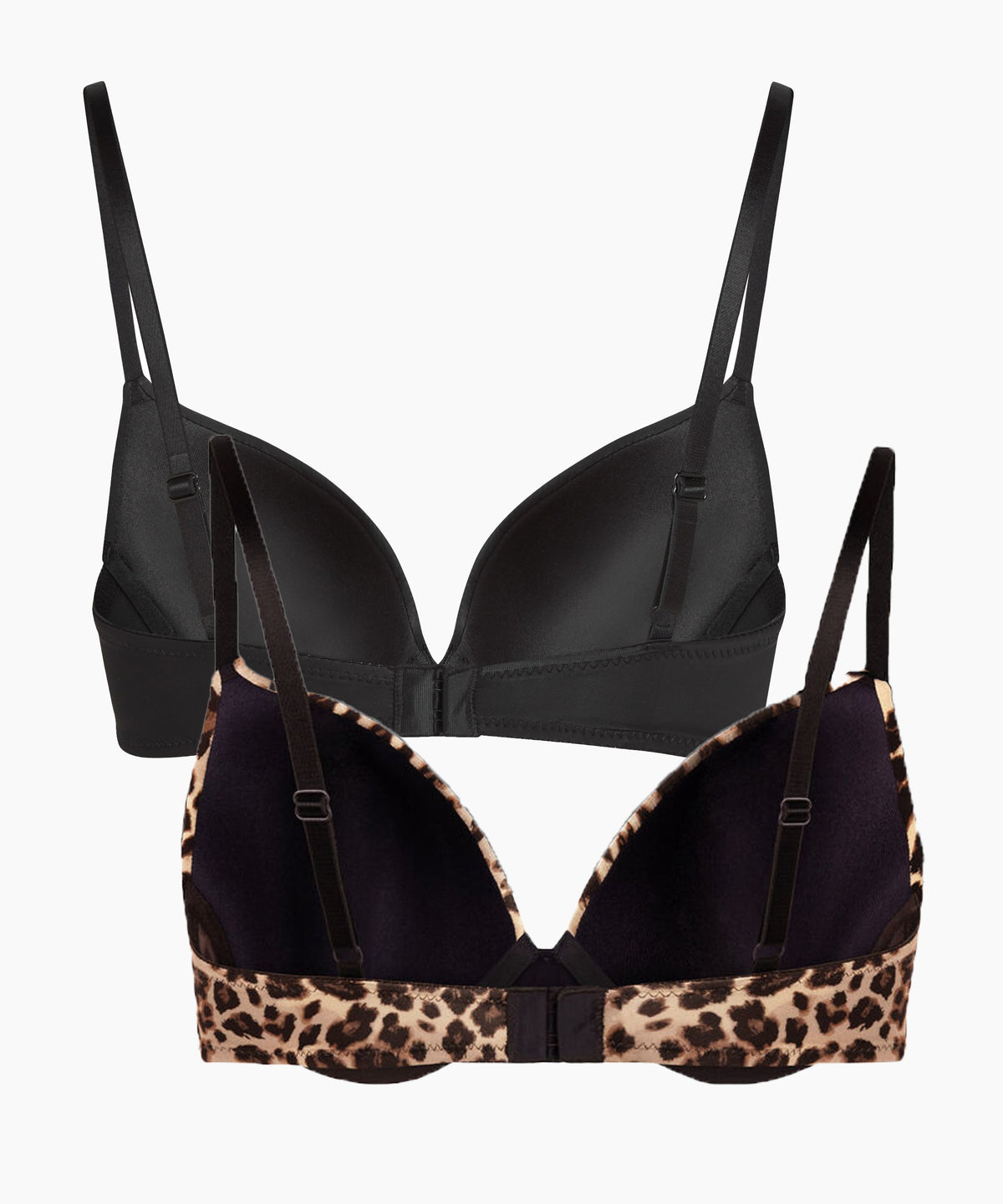 2-Pack Padded Underwired Bra - Black