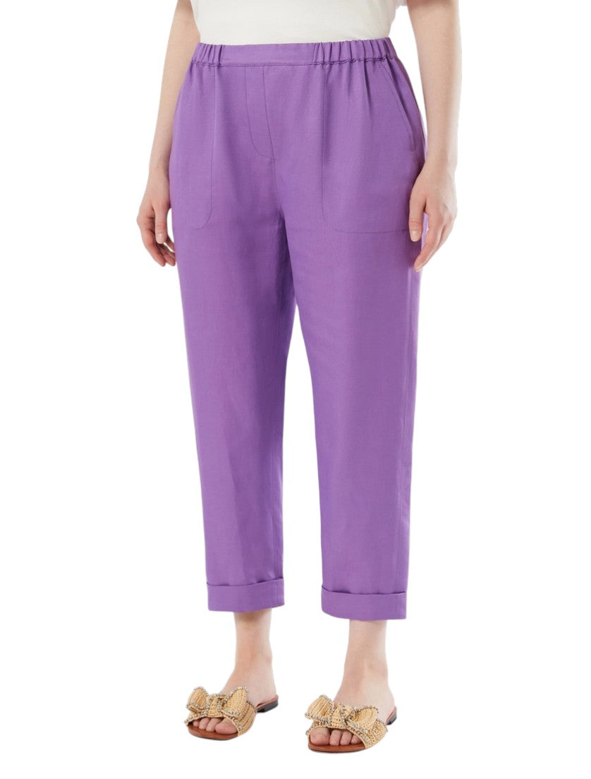 Marina Rinaldi Linen twill joggers