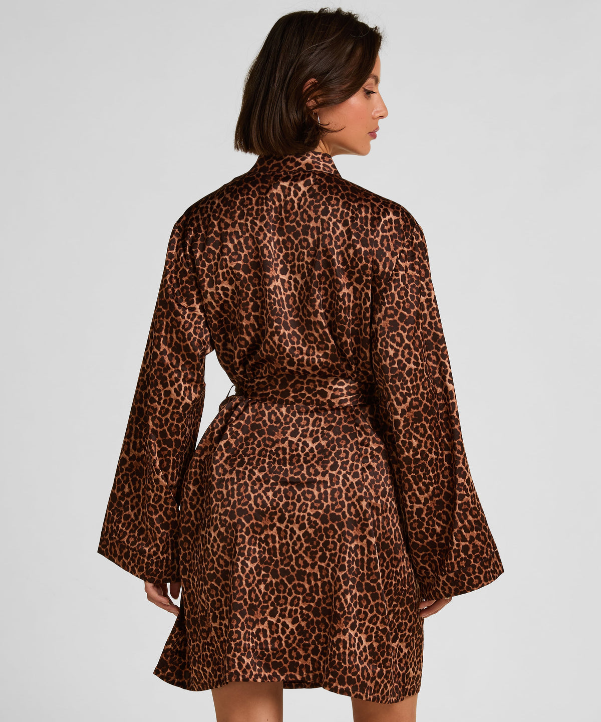 Satin Kimono - Black
