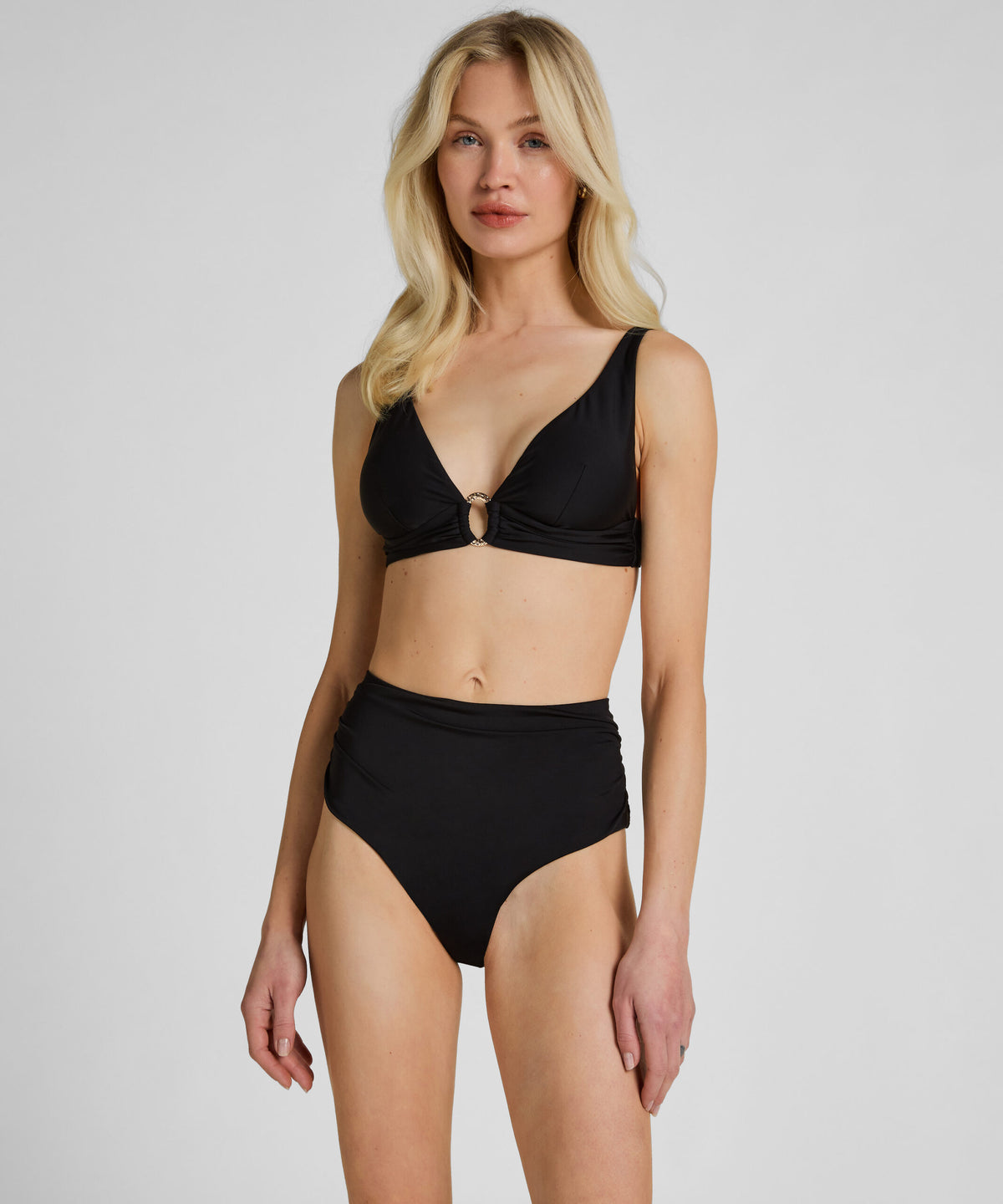 HUNKEMÖLLER High-Waisted Shaping Bikini Bottom Luxe