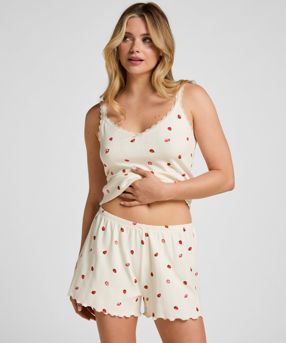 HUNKEMÖLLER Pyjama Short Pointelle