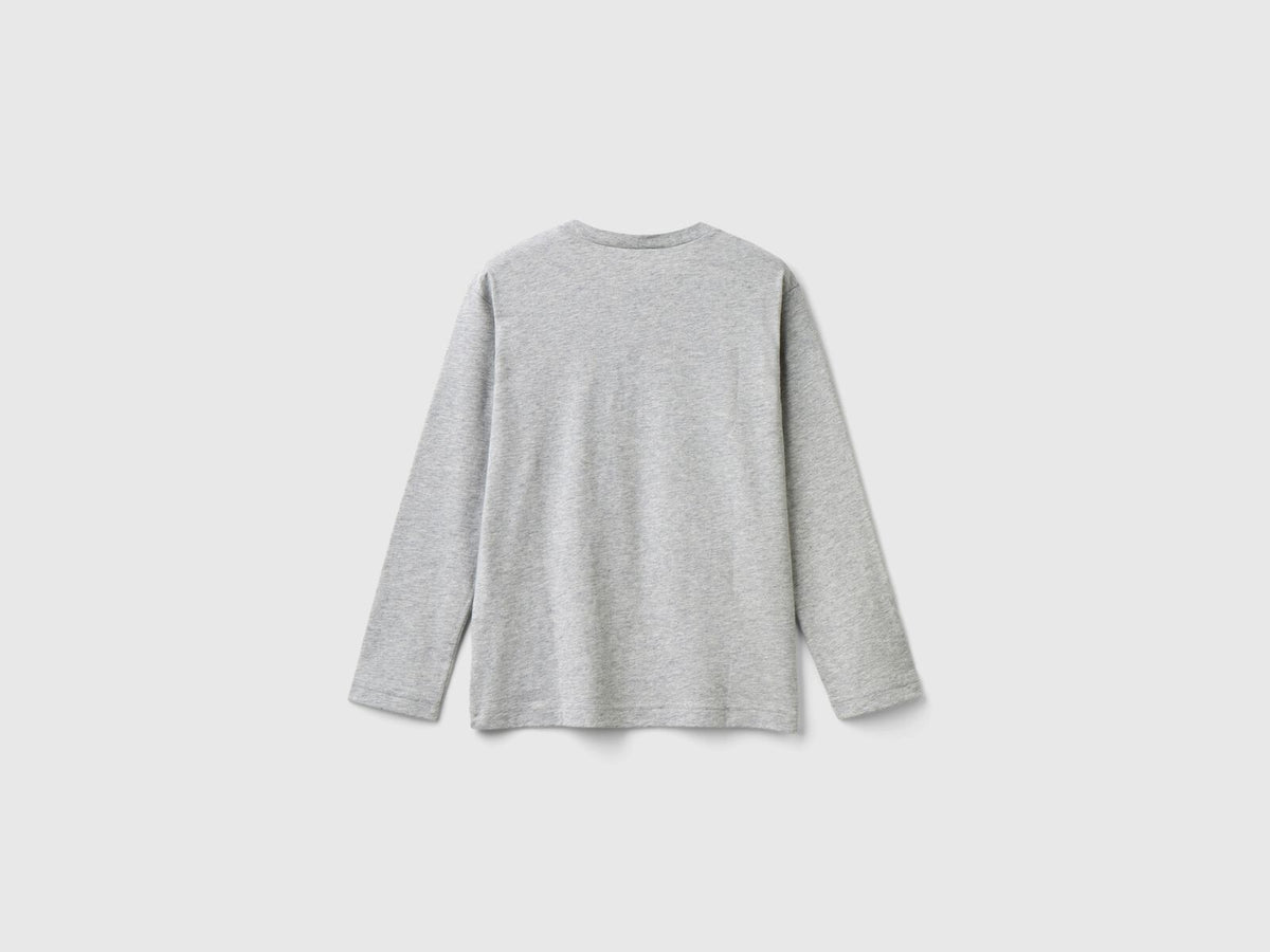 Benetton Printed Long Sleeve T-Shirt
