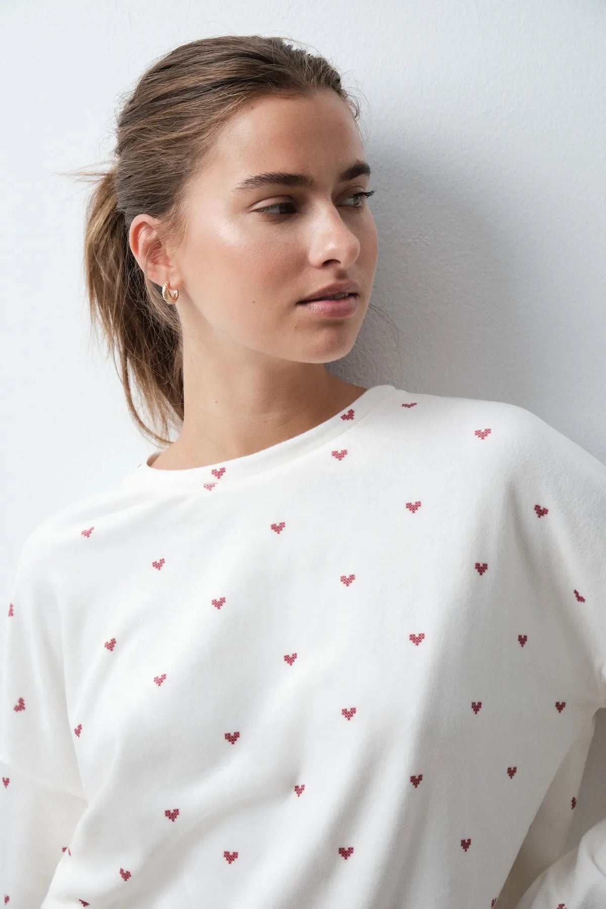 Heart Print Long Pyjamas