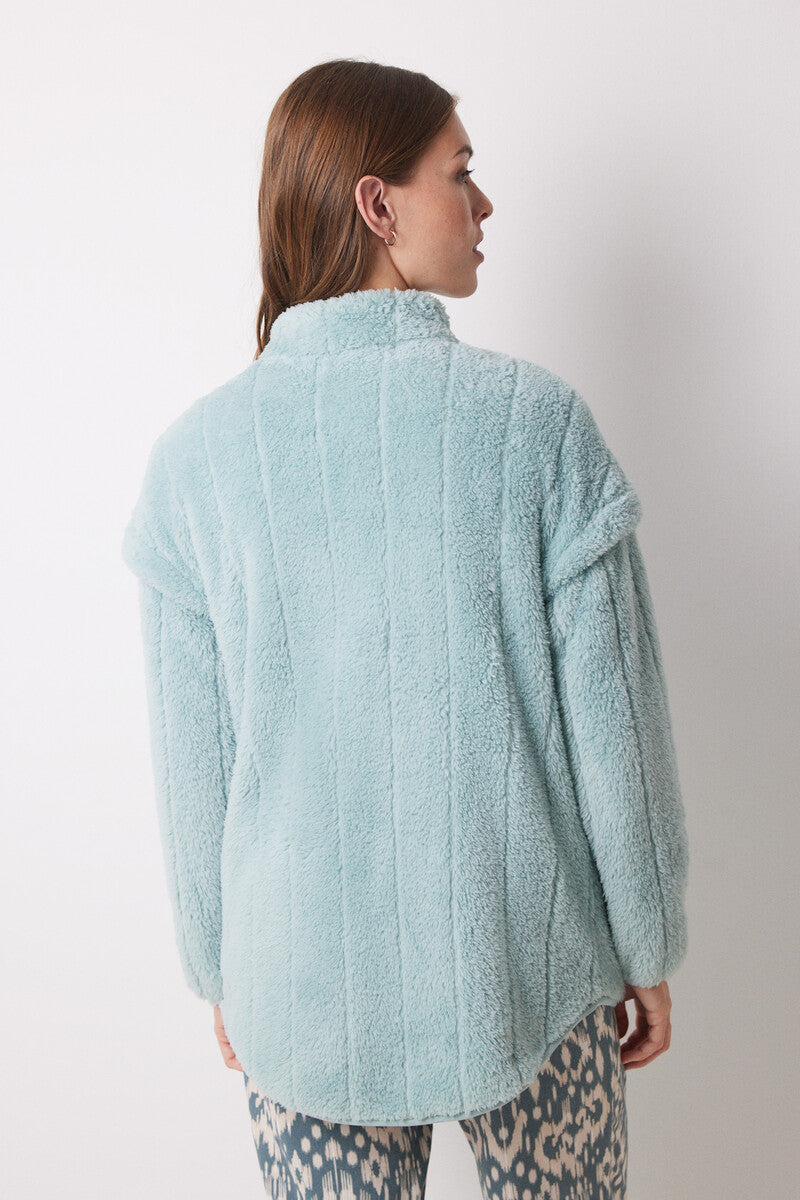 Women Secret Short Fluffy Fur Robe