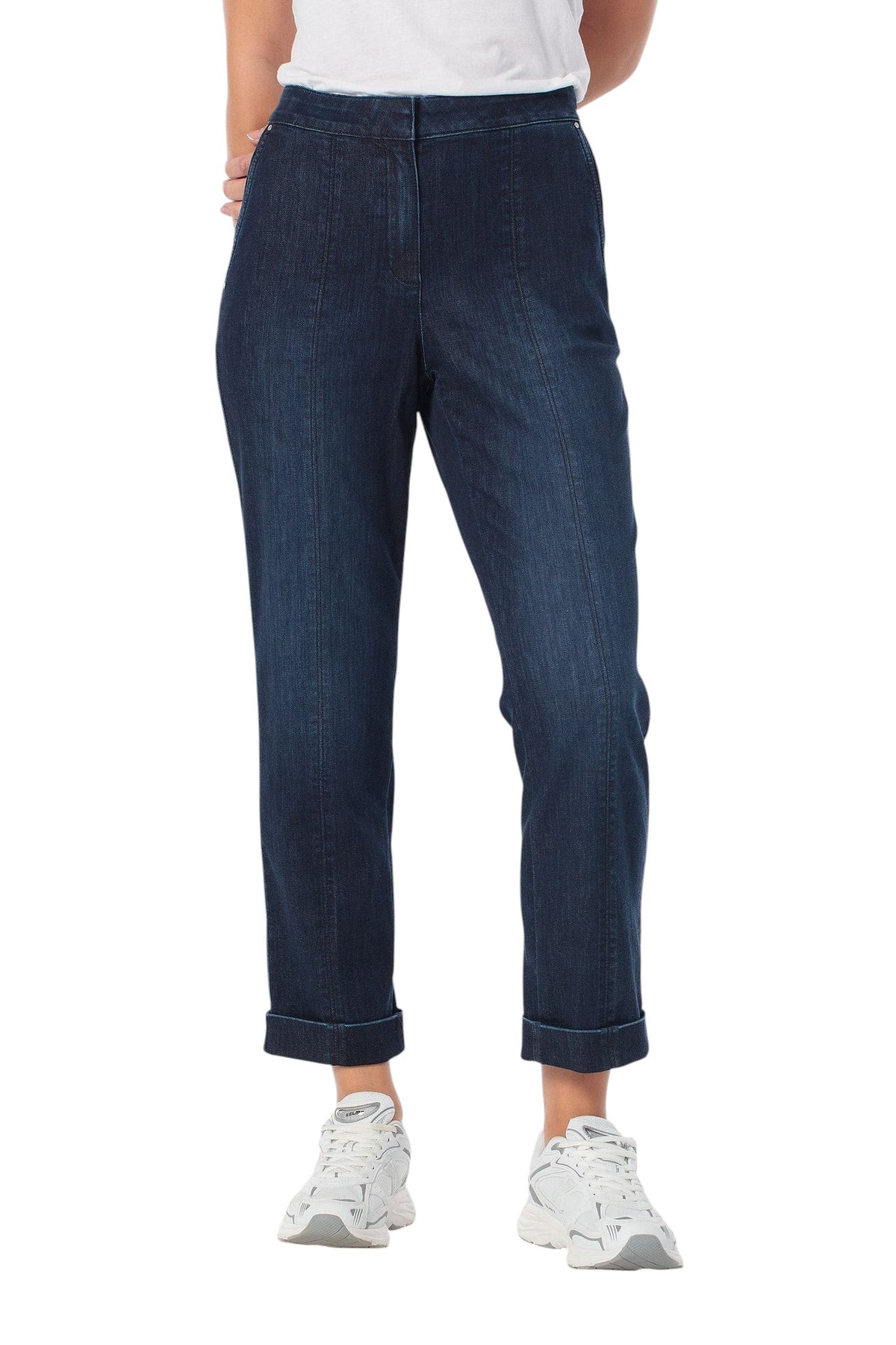 Gerry Weber Cotton chino trousers in denim look