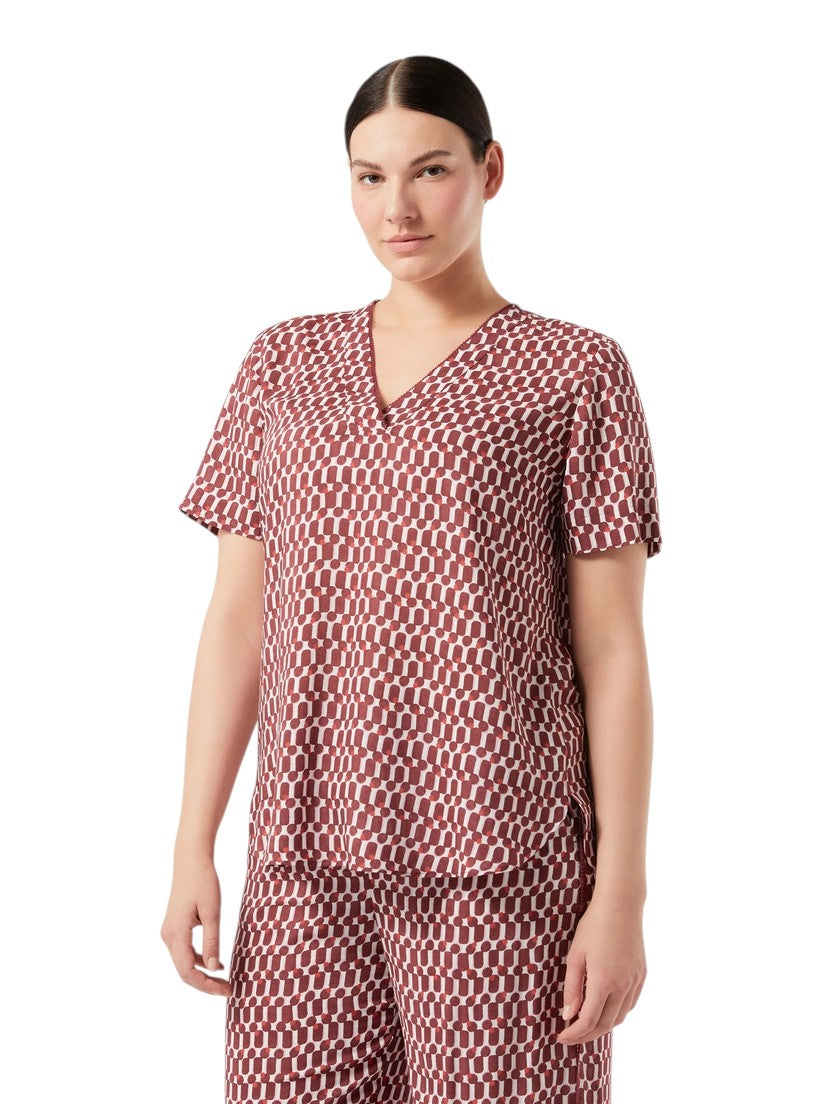 Marina Rinaldi Viscose print blouse