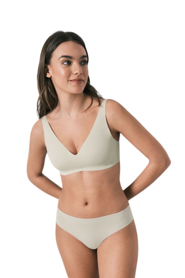 Women Secret Green clean cut microfiber thong