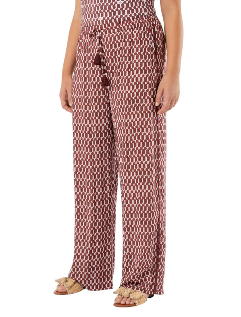 Marina Rinaldi Wide-fit viscose trousers
