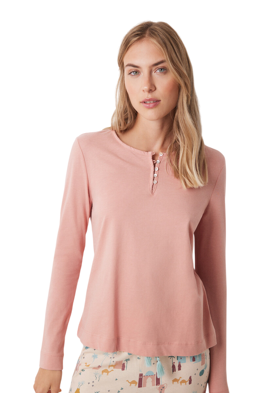 Women Secret Long Sleeve Pajamas T-shirt