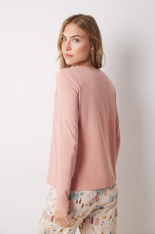 Women Secret Long Sleeve Pajamas T-shirt