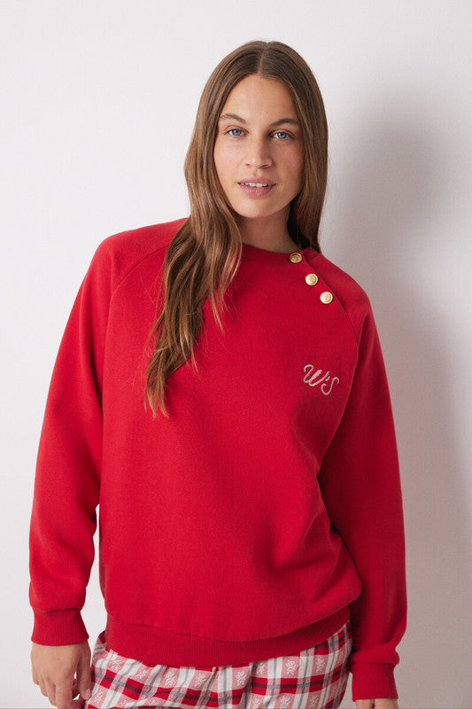 Women Secret Long-Sleeved Sweatshirt Pajamas