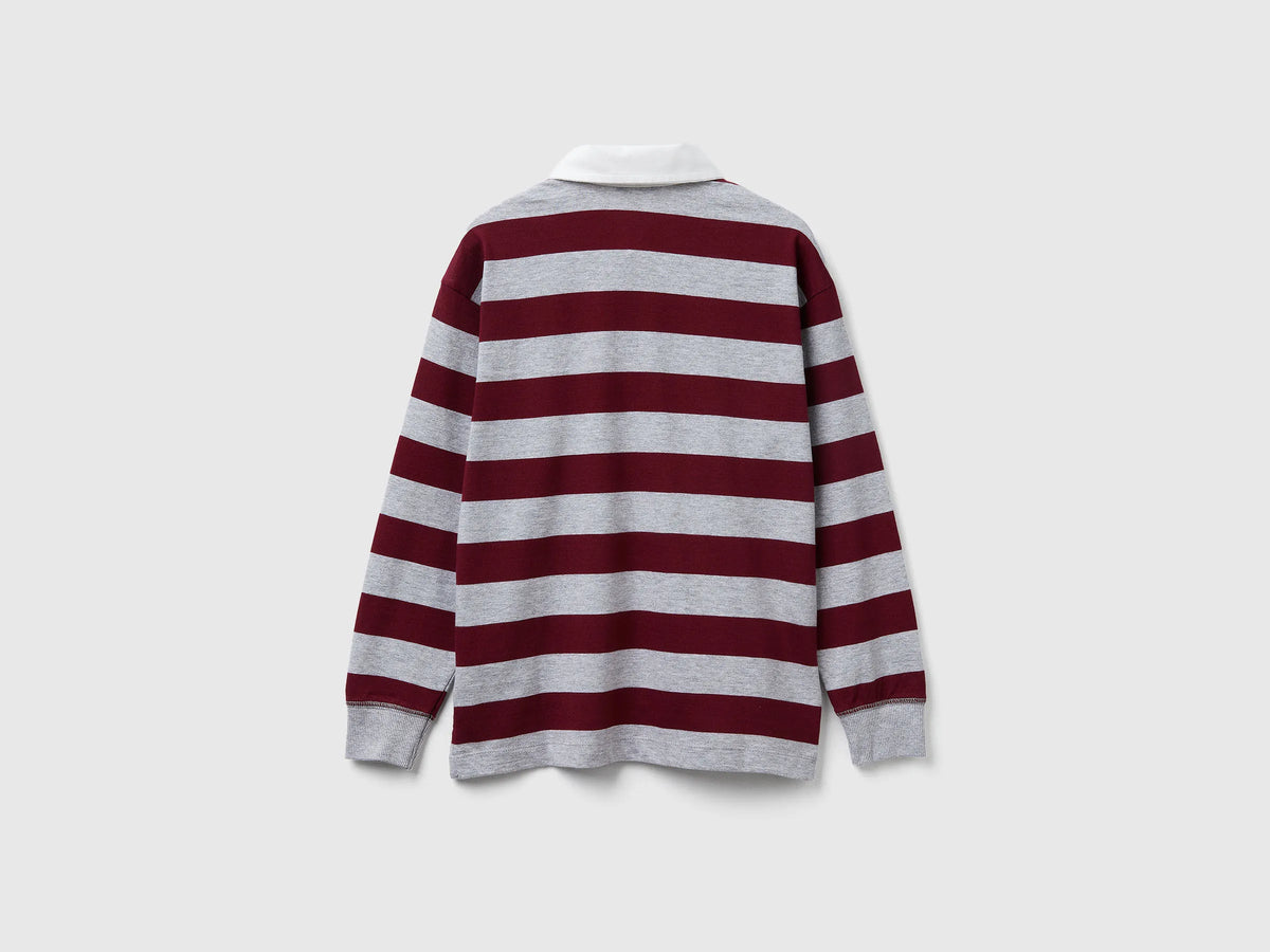 Benetton Striped Cotton Polo
