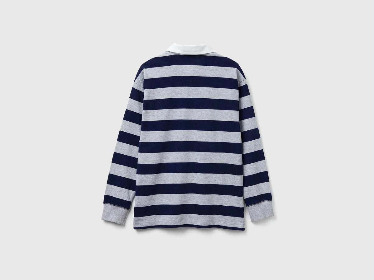 Benetton Striped Cotton Polo