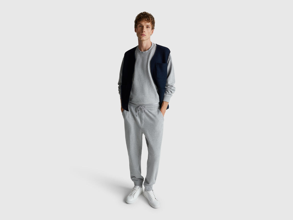 Benetton Logo Patch Sweatshirt