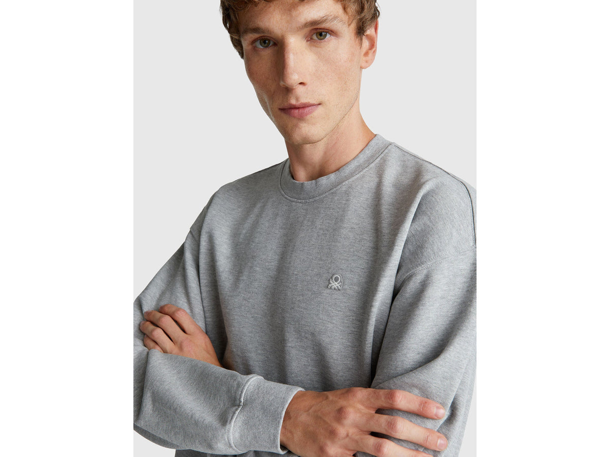 Benetton Logo Patch Sweatshirt